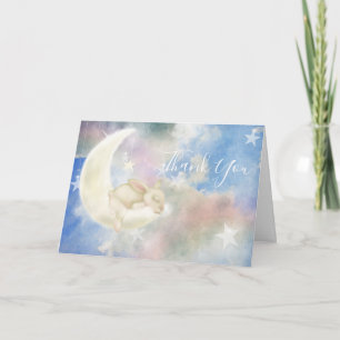 Carte De Remerciements Twinkles Baby Bunny Sweet Dreams Ciel & Nuages