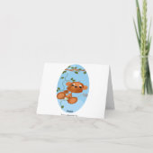 Carte De Remerciements TWINS Baby Monkey Thank You Note Card (Dos)