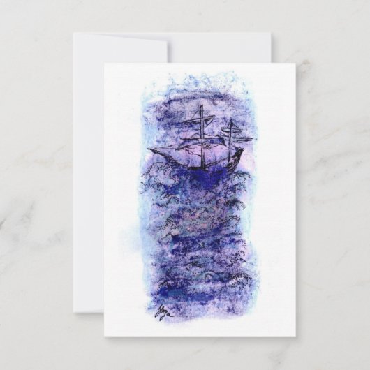 Carte De Remerciements Type moderne (Devant)