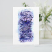 Carte De Remerciements Type moderne (Debout devant)