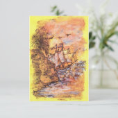 Carte De Remerciements Type moderne (Debout devant)