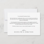 Carte De Remerciements Typographie chic Élégant Sage Vert Coeur (Dos)