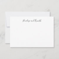 Typographie de script noir et blanc minimaliste mo