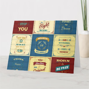 Carte De Remerciements Typographie de Slogan