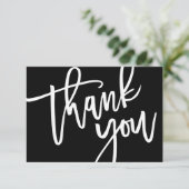 Carte De Remerciements Typographie, Lettres, Baby shower, Anniversaire (Debout devant)