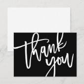 Carte De Remerciements Typographie, Lettres, Baby shower, Anniversaire (Devant / Derrière)