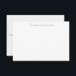 Carte De Remerciements Typographie moderne minimaliste noir blanc jouant<br><div class="desc">Moderne minimaliste noir blanc Jouer Carte de remerciements de typographie</div>