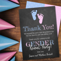 Typographie moderne Sexe Revevela Party! Baby show