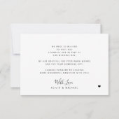 Carte De Remerciements Typographie moderne simple 3 photos mariage (Dos)