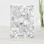 Carte De Remerciements Typographie noir Retro Mariage photo moderne (Dos)