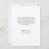 Carte De Remerciements Typographie simple Grille photo Baby Boy (Dos)