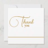 Carte de remerciements typographique classique mod (Devant)