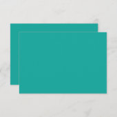 Carte De Remerciements un arrière - plan vert avec un (Devant / Derrière)