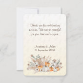 Carte De Remerciements Un Baby shower Boho Un Peu Citrouille (Devant)