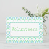 Carte De Remerciements Un bénévole (Debout devant)