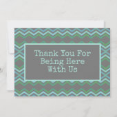 Carte De Remerciements Un bénévole (Dos)