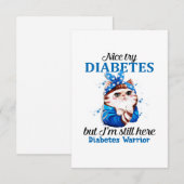 Carte De Remerciements Un bon diabète (Devant / Derrière)
