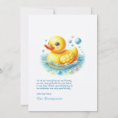 Carte De Remerciements Un Canard chanceux Anniversaire (Dos)