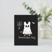 Carte De Remerciements Un chien de taureau français à Halloween (Debout devant)