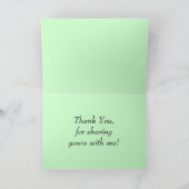 Carte De Remerciements Un coeur (Intérieur)