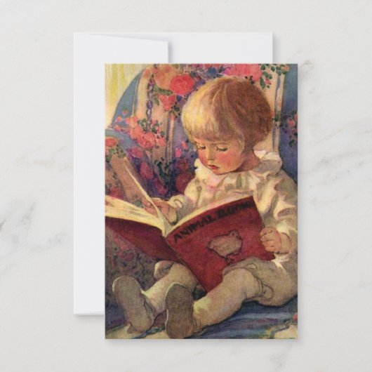 Carte De Remerciements « Un coin tranquille » de Jessie Willcox Smith (Devant)