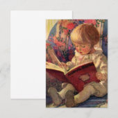 Carte De Remerciements « Un coin tranquille » de Jessie Willcox Smith (Devant / Derrière)