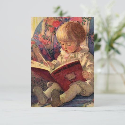 Carte De Remerciements « Un coin tranquille » par Jessie Willcox Smith (Debout devant)