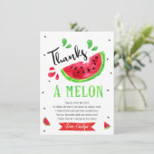 Carte De Remerciements Un dans un melon premier anniversaire (Debout devant)