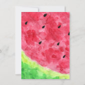 Carte De Remerciements Un dans un melon premier anniversaire (Dos)