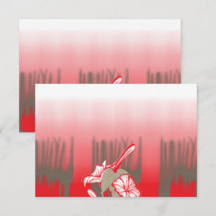 Carte De Remerciements Un design graphique dynamique présente un motif ro