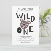 Carte De Remerciements Un ęr anniversaire sauvage (Debout devant)