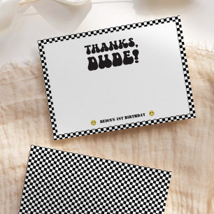 Carte De Remerciements Un gars heureux   Les garçons rad Enfants 1er anni