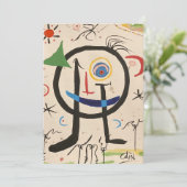 Carte De Remerciements Un hommage à Miró (Debout devant)