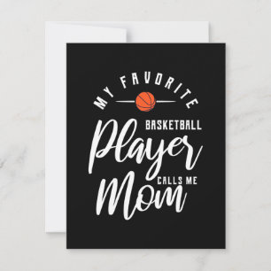 Carte De Remerciements Un Joueur De Basket M'Appelle Maman