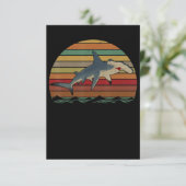 Carte De Remerciements un joyeux cadeau de requin marteau (Debout devant)