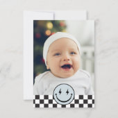 Carte De Remerciements Un joyeux Dude Blue Photo Anniversaire (Dos)