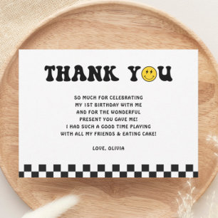 Carte De Remerciements Un joyeux garçon de 1er anniversaire