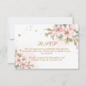 Carte De Remerciements Un joyeux petit Baby shower Blush Winter RSVP cart (Devant)