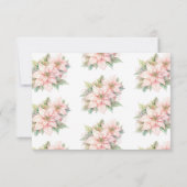 Carte De Remerciements Un joyeux petit Baby shower Blush Winter RSVP cart (Dos)