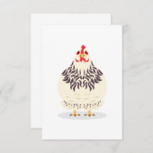 Carte De Remerciements Un mignon poulet (Devant / Derrière)