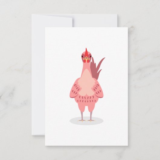 Carte De Remerciements Un mignon poulet (Devant)
