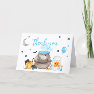 Carte De Remerciements Un petit Baby shower Boo Halloween