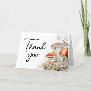 Carte De Remerciements Un Petit Baby shower De Champignons Enchantés