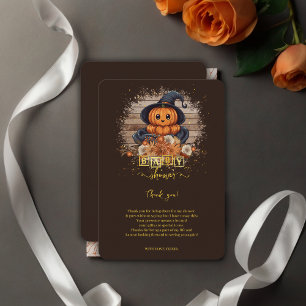 Carte De Remerciements Un Petit Baby shower De Parties scintillant Kawaii