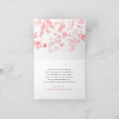 Carte De Remerciements Un petit Baby shower de Saint Valentin (Intérieur)