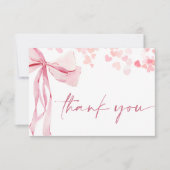 Carte De Remerciements Un petit Baby shower de Saint Valentin (Devant)