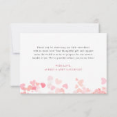 Carte De Remerciements Un petit Baby shower de Saint Valentin (Dos)