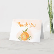 Un Petit Baby shower Orange Citrus Cutie