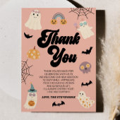 Carte De Remerciements Un Petit Boo Est Presque Attendu ! Baby shower d'H