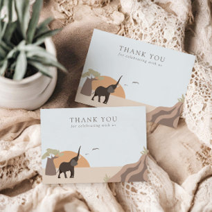 Carte De Remerciements Un petit cacahuète   Boho Safari Jungle